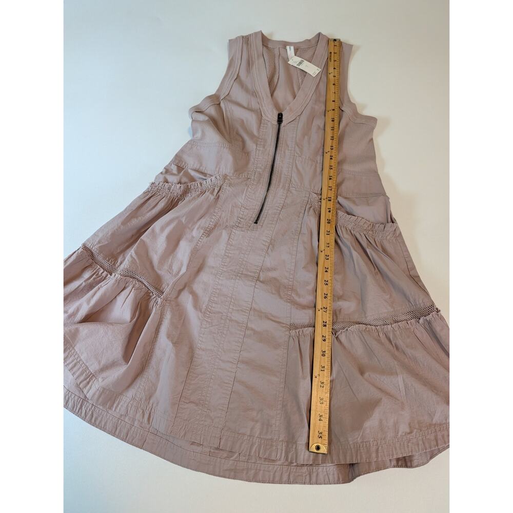 Anthropologie Daily Practice Trek Utility Mini Dress Muted Rose Size S New - Picture 13 of 14